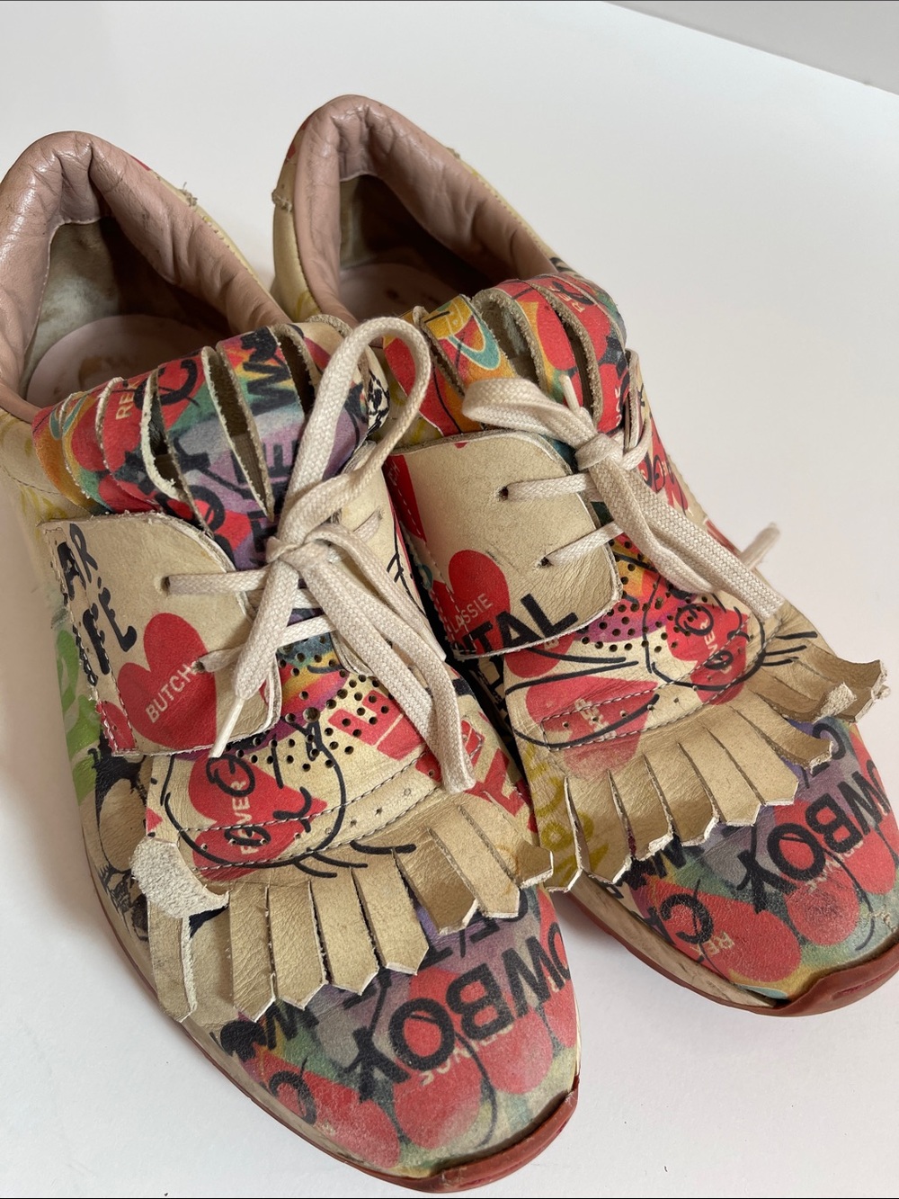 Vivienne Westwood Sneakers AW16 used IT37 iconic print US6.5